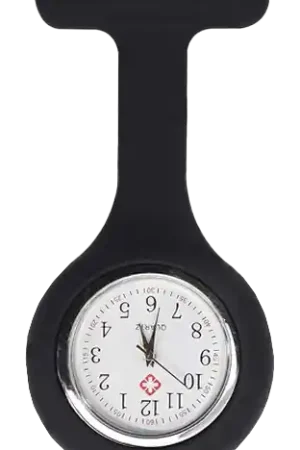 Zusterhorloge (Verpleegkundige horloge) Zwart Actieprijs