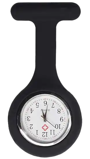 Zusterhorloge (Verpleegkundige horloge) Zwart Actieprijs
