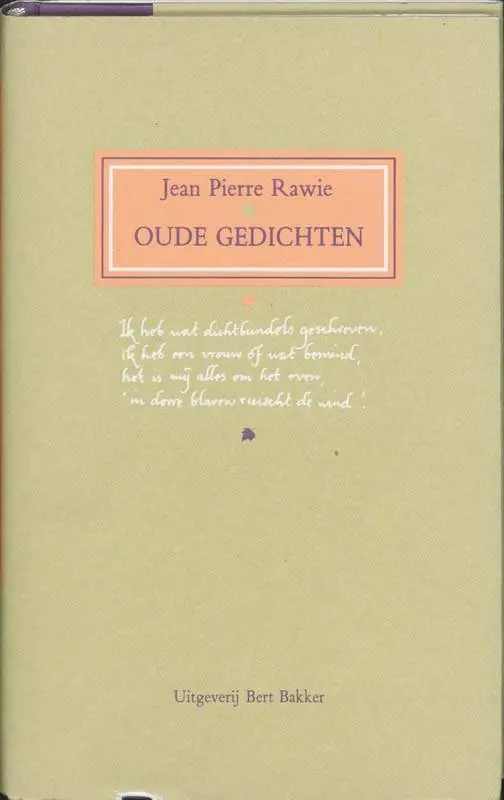 Oude gedichten / Druk 1 Koopje