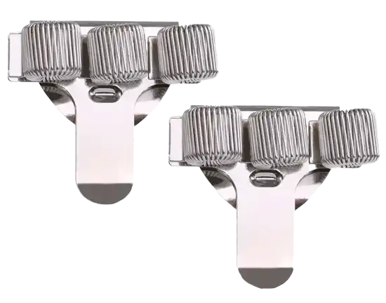 Snelle Levering Pennenhouder clip van Zorghelden - Set van 2 stuks chroom
