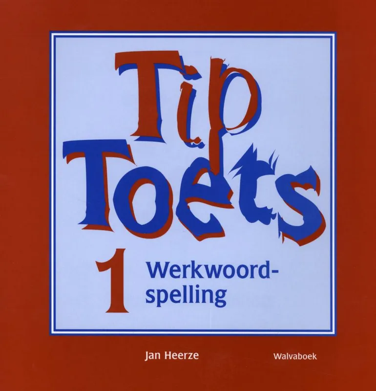 Tiptoets 1 werkwoordspelling oefenblok / Druk 1 Veilige Betaling