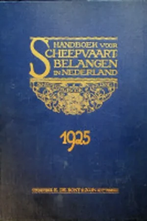 Handboek voor Scheepvaartbelangen in Nederland 1925 - Haak, T.F. den Laatste Versie
