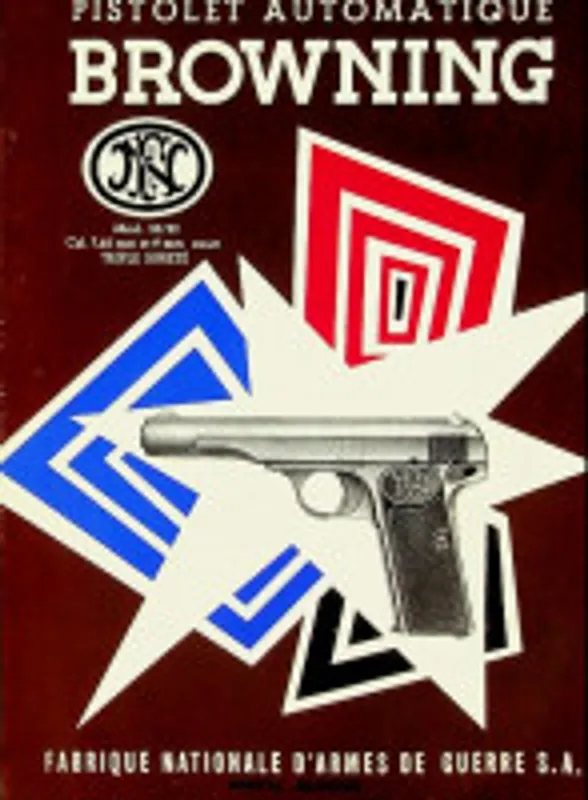 Brochure Pistolet Automatique Browning model 1910/22 - FN Merkproduct