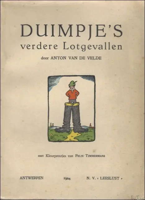 Duimpje's verdere lotgevallen. - van de Velde, Anton / Timmermans, Felix Korting