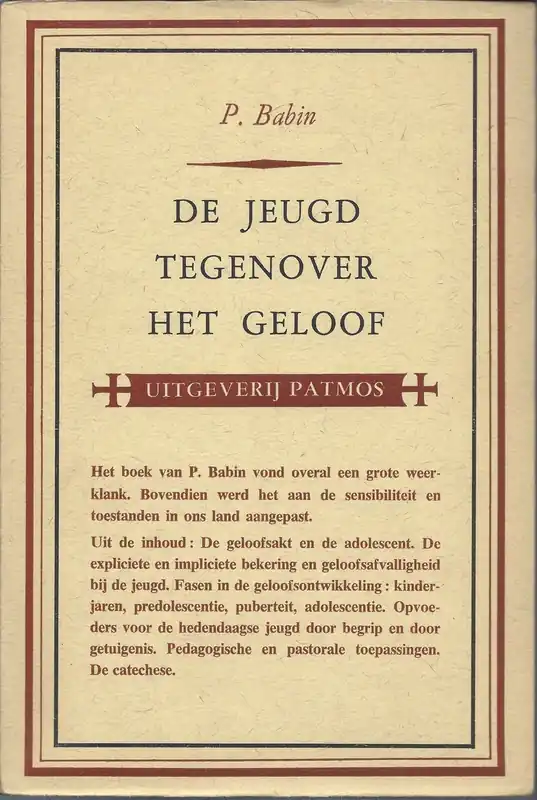 Rechtstreeks Van De Fabrikant De jeugd tegenover het geloof - P. Babin