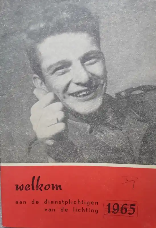 welkomstbrochure dienstplichtigen 1965 - militair geografisch instituut Tijdelijk Beschikbaar