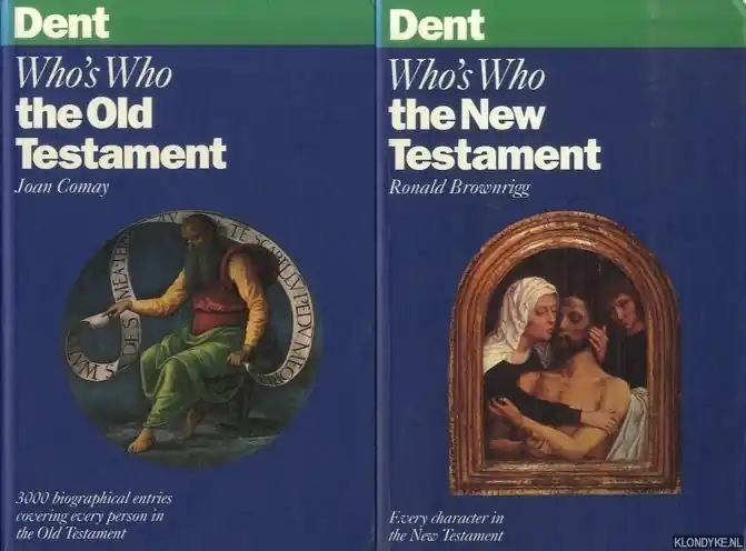 Rechtstreeks Van De Fabrikant Whos Who: the Old testament & Who's Who: the New Testament (2 volumes) - Comay, Joan & Ronald Brownrigg