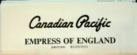 Deckplan Canadian Pacific Empress of England - Canadian Pacific Meest Verkocht