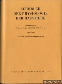 Hoge Kwaliteit Lehrbuch der physiologie der haustiere - Kolb, Erich