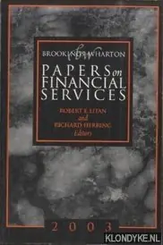 Brookings-Wharton. Papers on Financial Services 2003 - Litan, Robert E. & Richard Herring Betrouwbaar