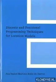 Discrete and fractional programming techniques for location models - A.I.M.B. de Barros Direct Beschikbaar
