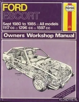 Speciale Aanbieding Haynes Owners Workshop Manual: Ford Escort (fwd) 1980 to 1981, all models, 1117 cc, 1296 cc, 1597 cc - Strasman, Peter G.
