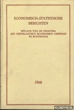 Fabrieksprijs Economisch-Statistische Berichten. Nos 2523-2573 1966 - Diverse auteurs