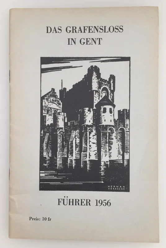 Koopje Duitstalige gids Gravensteen Gent 1956 - Stadsbestuur Gent