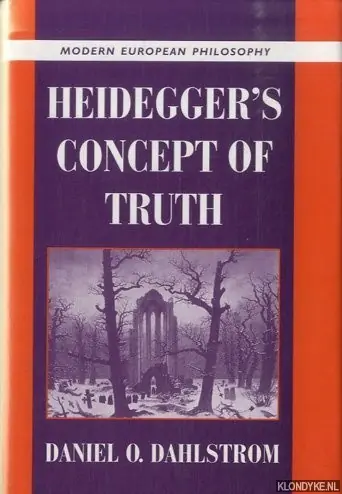 Merkproduct Modern European Philosophy: Heidegger's Concept of Truth - Dahlstrom, Daniel O.