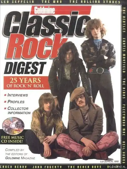 Goldmine Classic Rock Digest. 25 Years of Rock 'n' Roll + CD - Goldmine Magazine, Compiled by the editors of Dagaanbieding