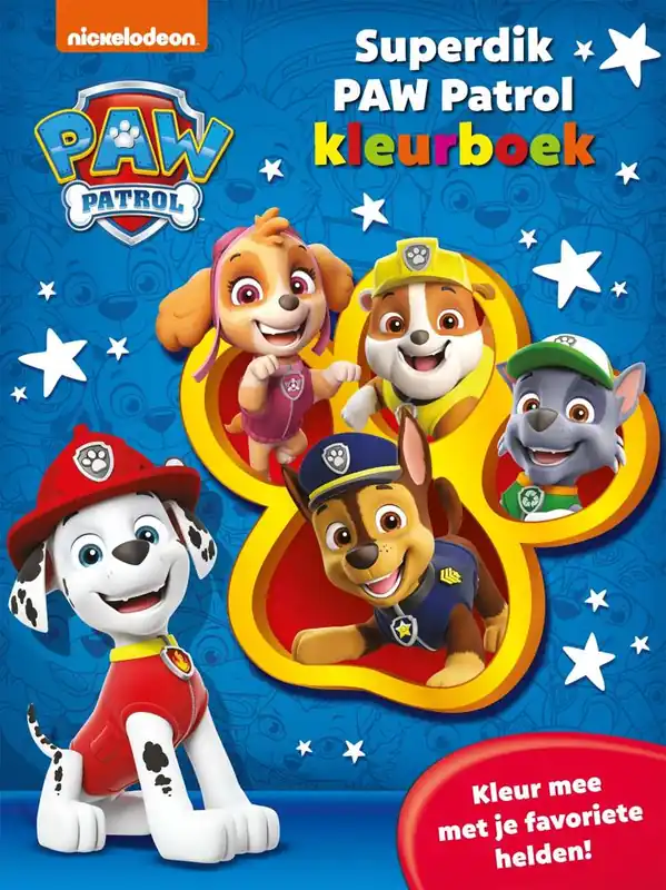 Superdik PAW Patrol kleurboek / Druk 1 Direct Beschikbaar