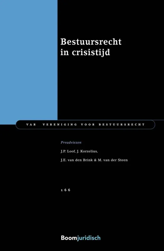 Bestuursrecht in crisistijd / Druk 1 Betaalbaar