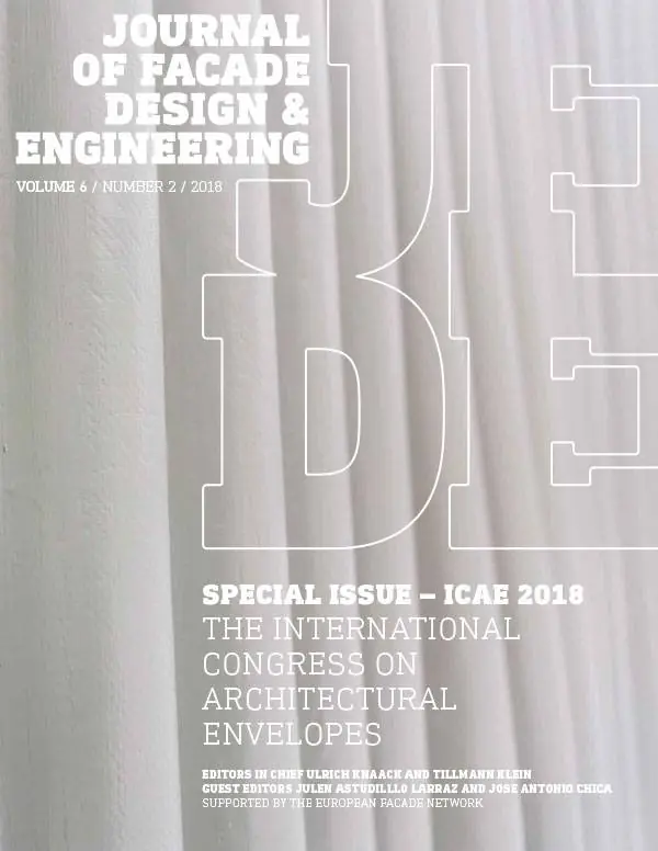 The international congress on architectural envelopes Special issue-2018 / 1st Edition Nieuw