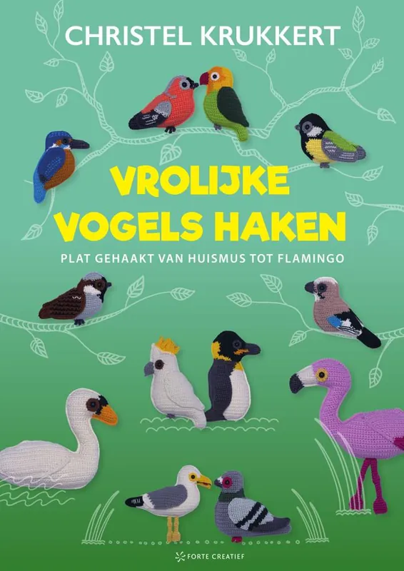 Vrolijke vogels haken / Druk 1 Gratis Verzending