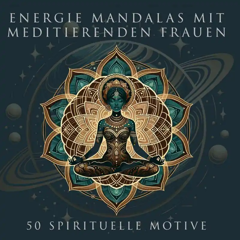 Premium Energie Mandalas mit meditierenden Frauen / 1 Edition