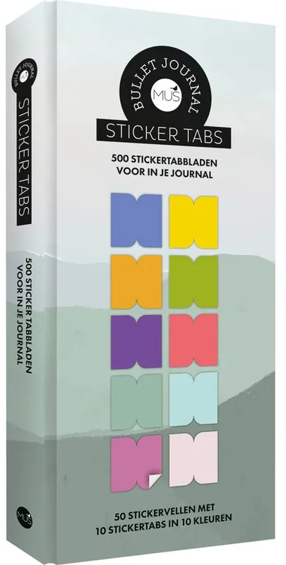 Speciale Aanbieding MUS Bullet Journal-Sticker Tabs / Druk 1