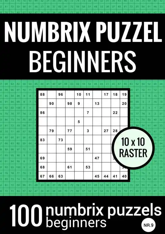 Numbrix Puzzel Makkelijk voor Beginners - Puzzelboek met 100 Numbrix Puzzels - NR.9 / Druk 1 Nu Kopen