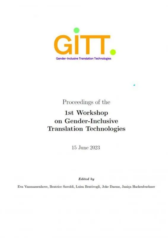 Proceedings of the 1st Workshop on Gender-Inclusive Translation Technologies / 1st Edition Bestel Nu