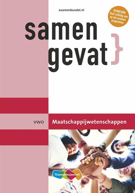Samengevat Maatschappijwetenschappen VWO Voordeelprijs