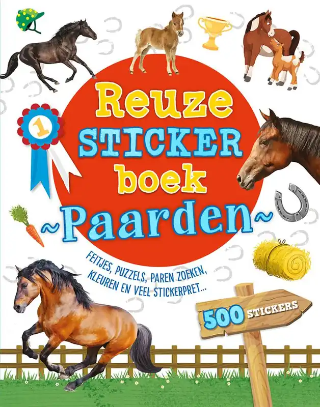 Lage Kosten Reuzestickerboek Paarden / Druk 1