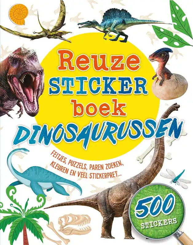 Reuzestickerboek Dinosaurussen / Druk 1 Snelle Levering