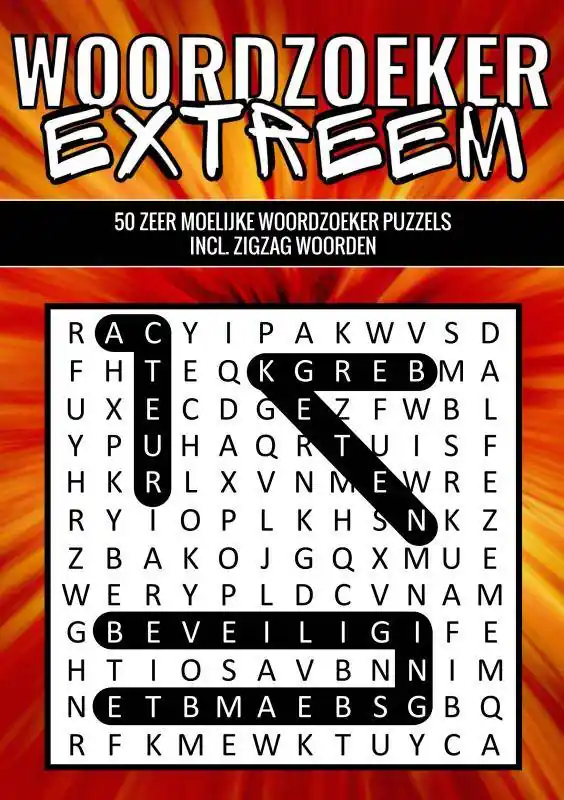 Woordzoeker Extreem - 50 Zeer Moeilijke Woordzoeker Puzzels incl. Zigzag Woorden / Druk 1 Weekendaanbieding