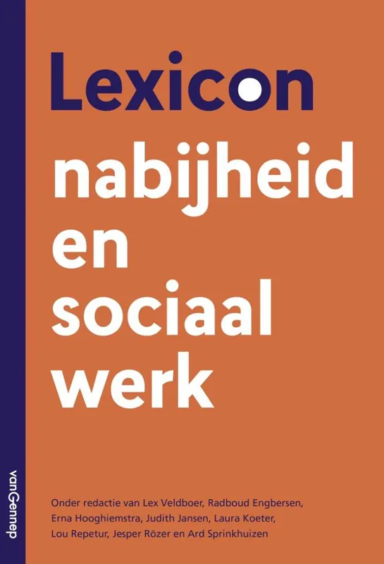 Laatste Versie Lexicon nabijheid en sociaal werk / Druk 1